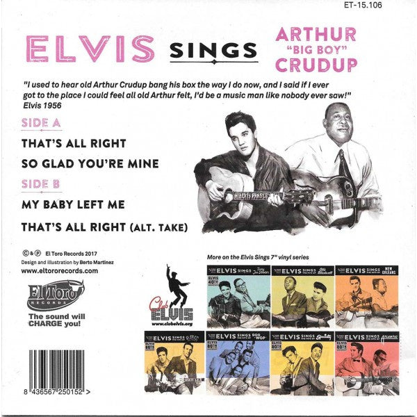 Elvis Presley sings Arthur "Big Boy" Crudup - That's all right (Spaanse uitgave)