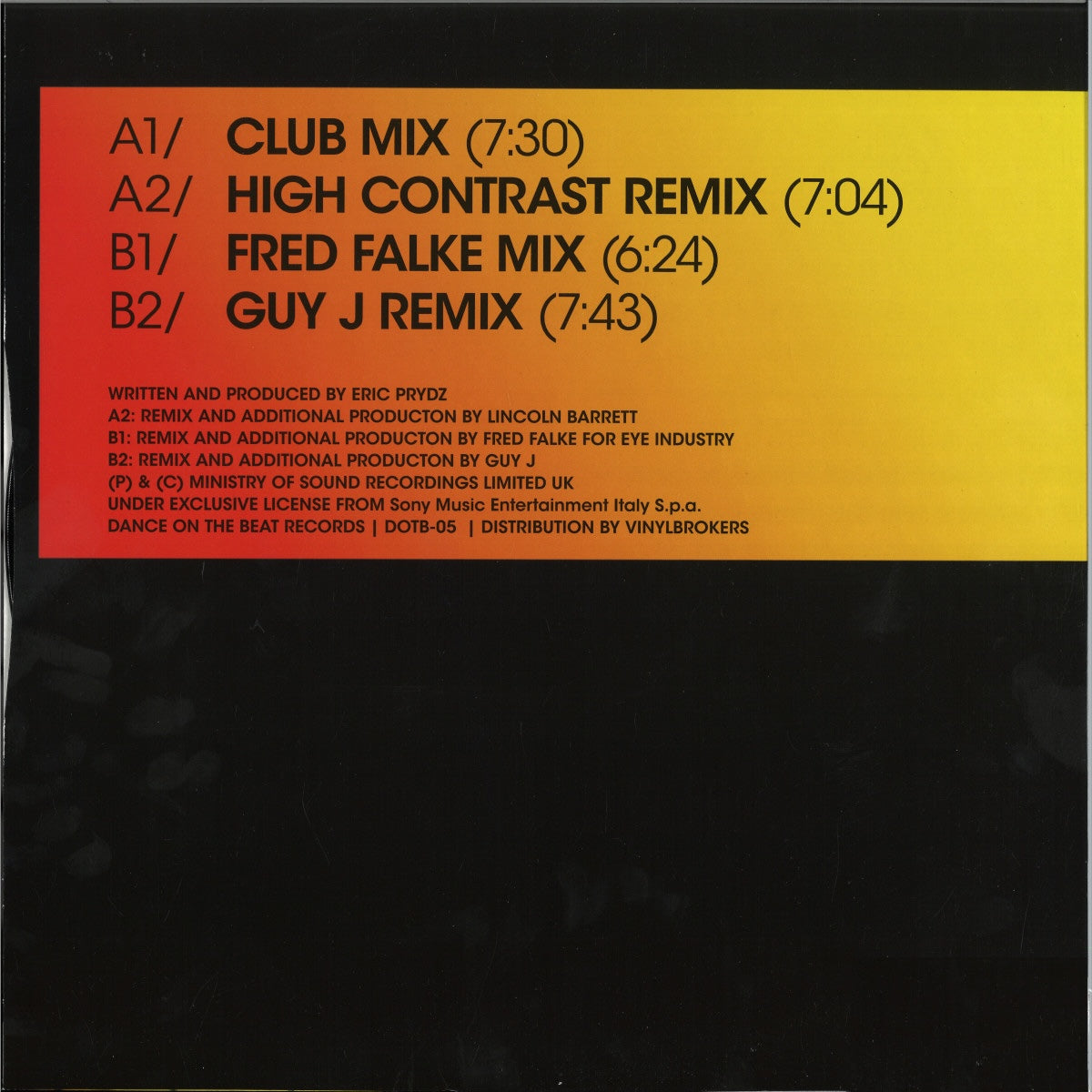 Eric Prydz - Pjanoo (12" Maxi Single)