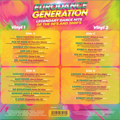 Various - Eurodance Generation (Multicolor vinyl) (2LP)