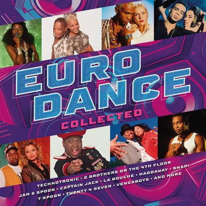 Various - Eurodance Collected (Limited translucent blue & red vinyl) (2LP)