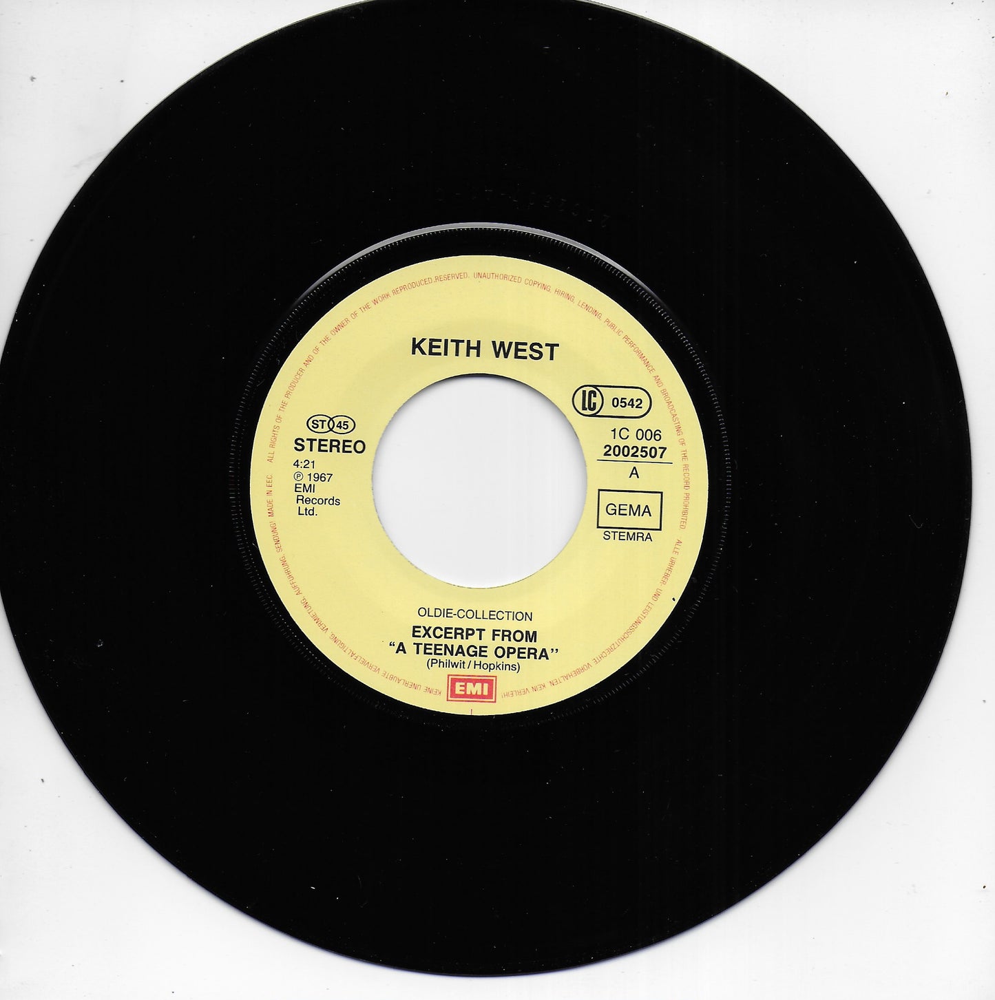 Keith West - Excerpts from "a teenage opera"