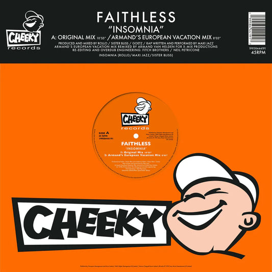 Faithless - Insomnia (30th Anniversary, orange vinyl) (12" Maxi Single)