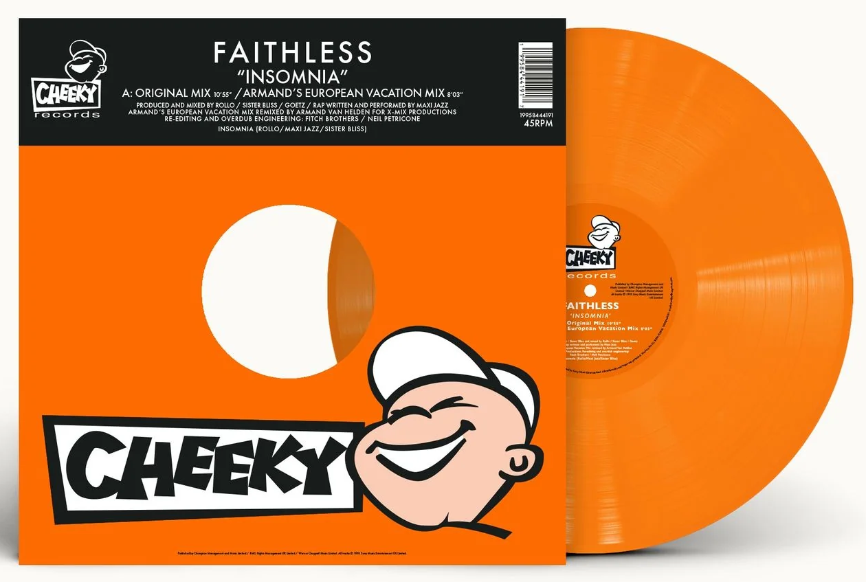 Faithless - Insomnia (30th Anniversary, orange vinyl) (12" Maxi Single)
