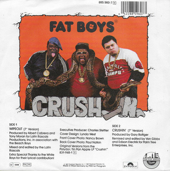 Fat Boys and The Beach Boys - Wipeout (Duitse uitgave)