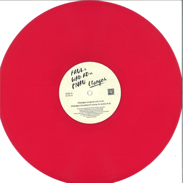 Faul & Wad Ad vs Pnau - Changes (Pink vinyl) (12" Maxi Single)