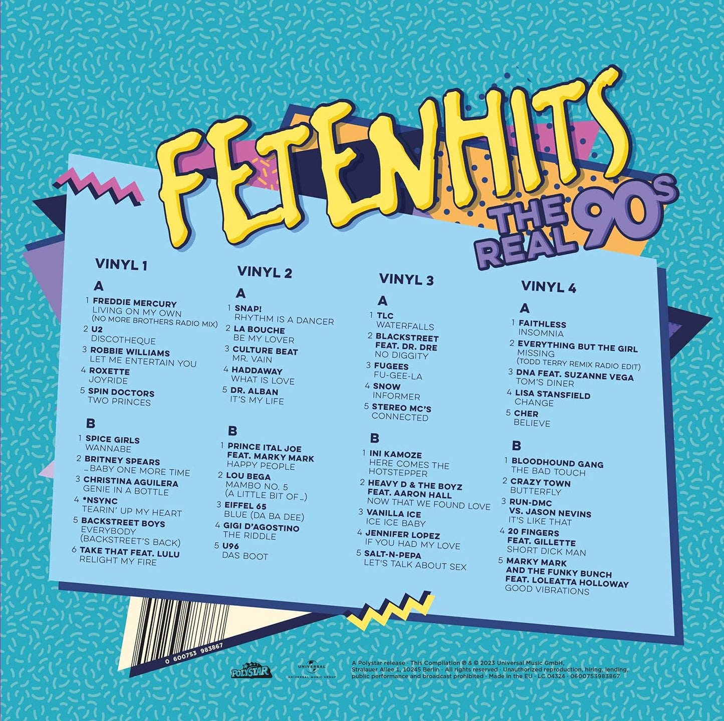Various - Fetenhits The Real 90s (4LP)
