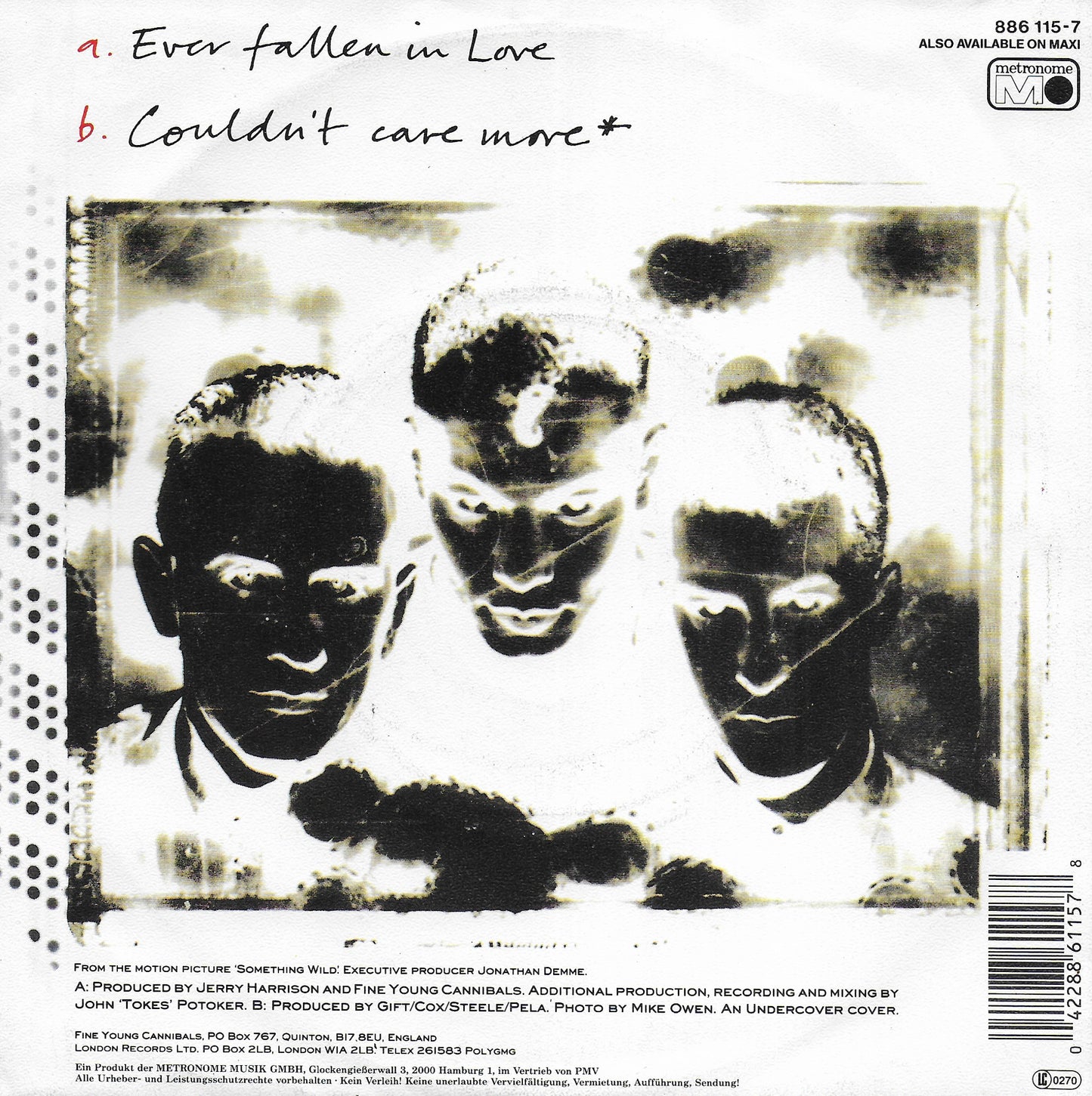 Fine Young Cannibals - Ever fallen in love (Duitse uitgave)