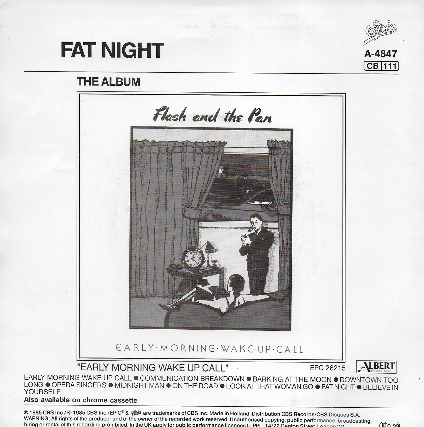 Flash and the Pan - Midnight man (Duitse uitgave)