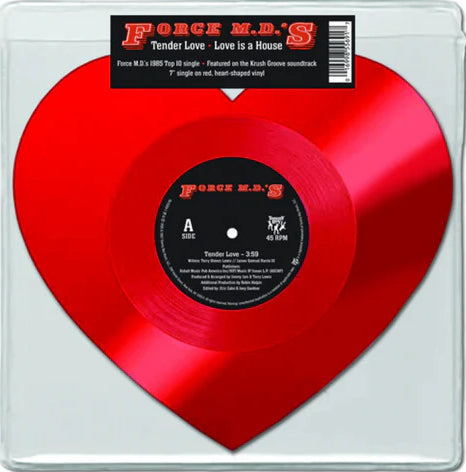Force M.D.'s - Tender love / Love is a house (red heart-shaped vinyl)