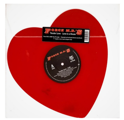 Force M.D.'s - Tender love / Love is a house (red heart-shaped vinyl)