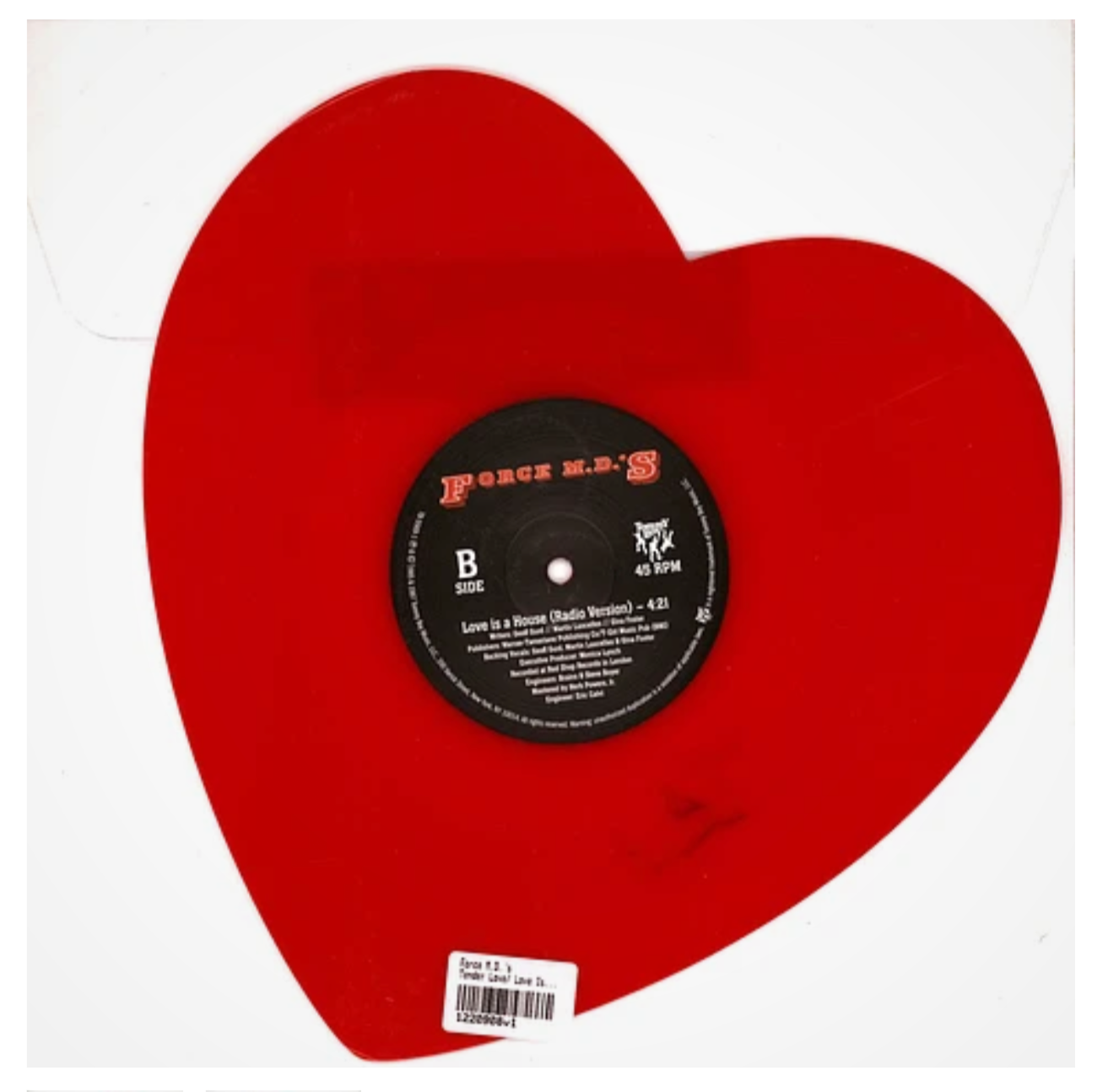 Force M.D.'s - Tender love / Love is a house (red heart-shaped vinyl)