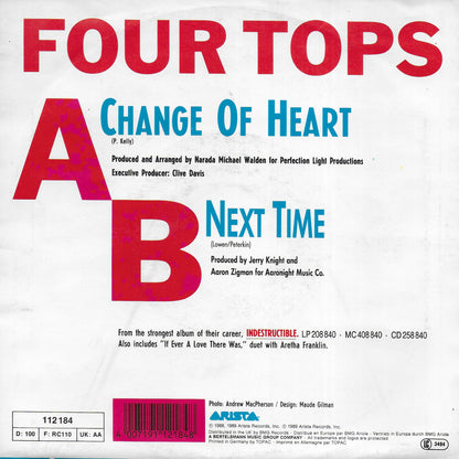 Four Tops - Change of heart