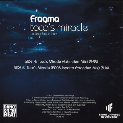 Fragma - Toca's miracle (Purple marbled vinyl) (12" maxi Single)