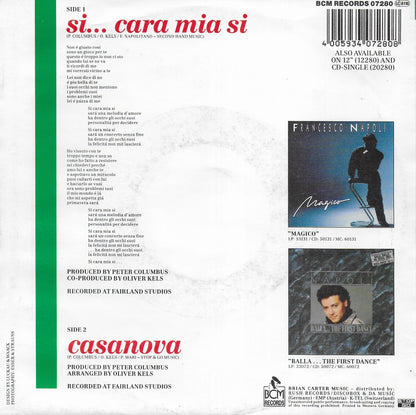 Francesco Napoli - Si...cara mia si (Duitse uitgave)