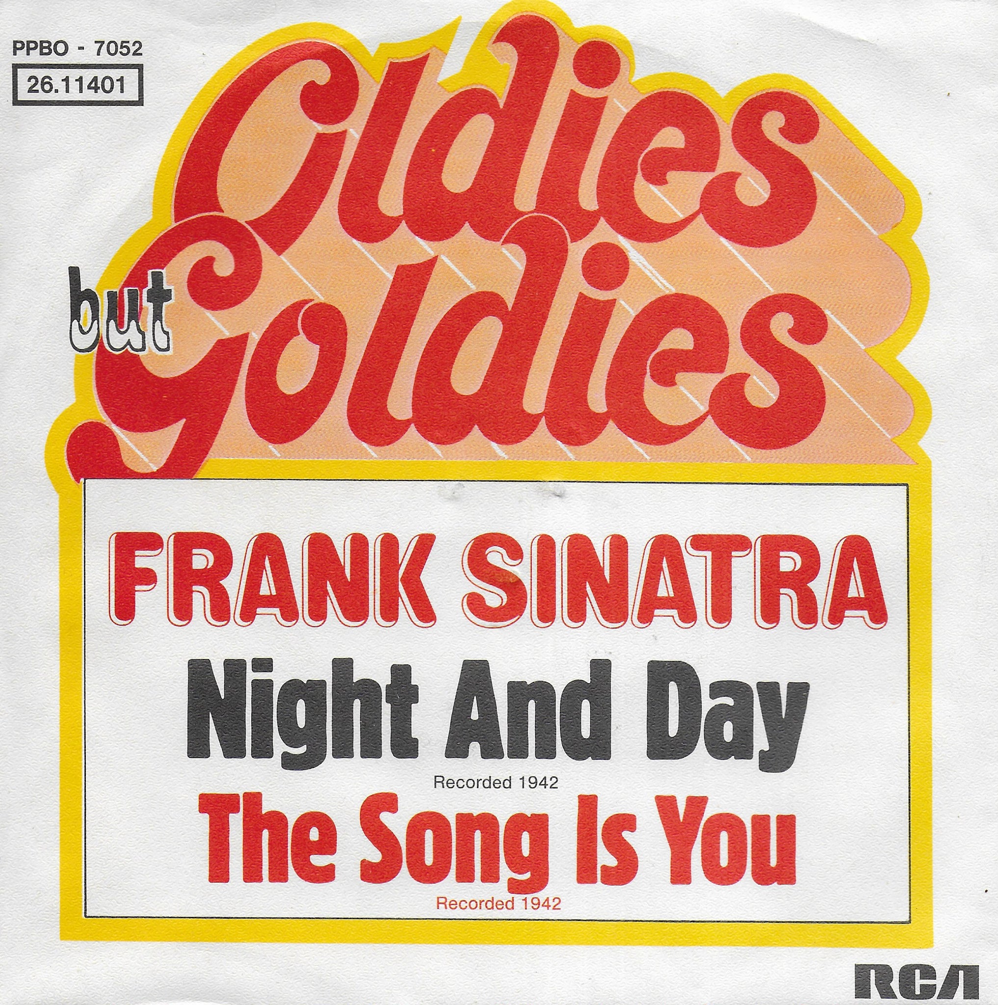 Frank Sinatra - Night and day / The song is you (Duitse uitgave)