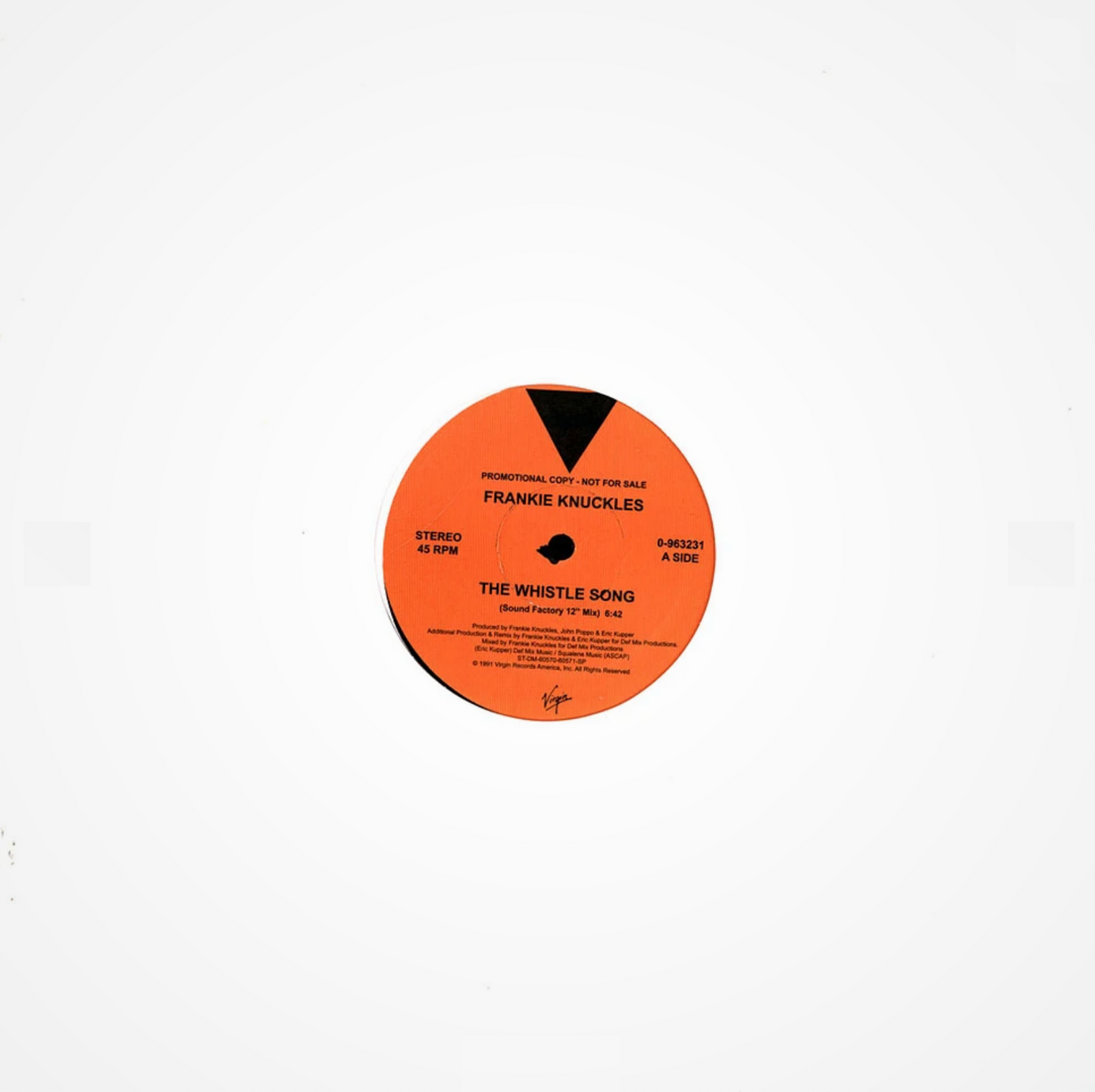 Frankie Knuckles - The Whistle song (12" Maxi Single)