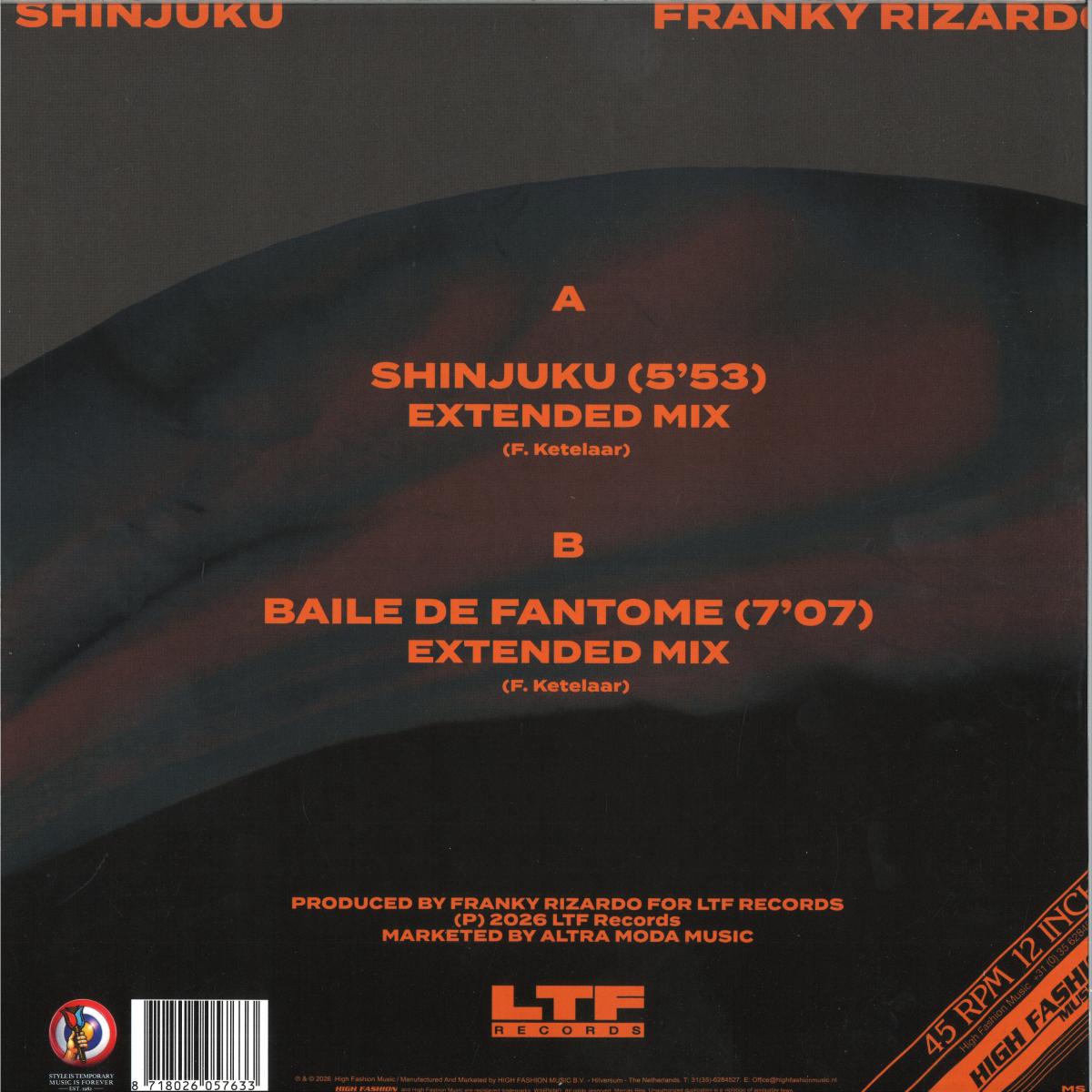 Franky Rizardo - Shinjuku (12" Maxi Single)
