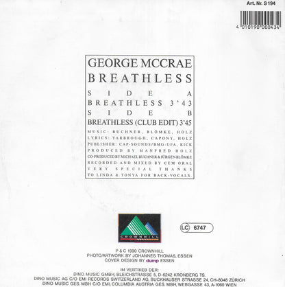 George McCrae - Breathless (Duitse uitgave)