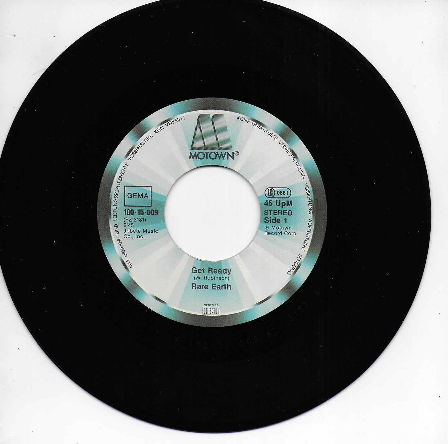 Rare Earth - Get ready / (I know) I'm losing you (Duitse uitgave)