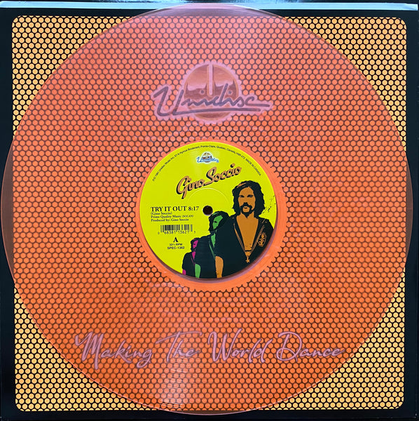 Gino Soccio - Try it out (Florescent orange vinyl with swirl (12" Maxi Single)