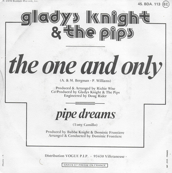Gladys Knight & The Pips - The one and only (Franse uitgave)