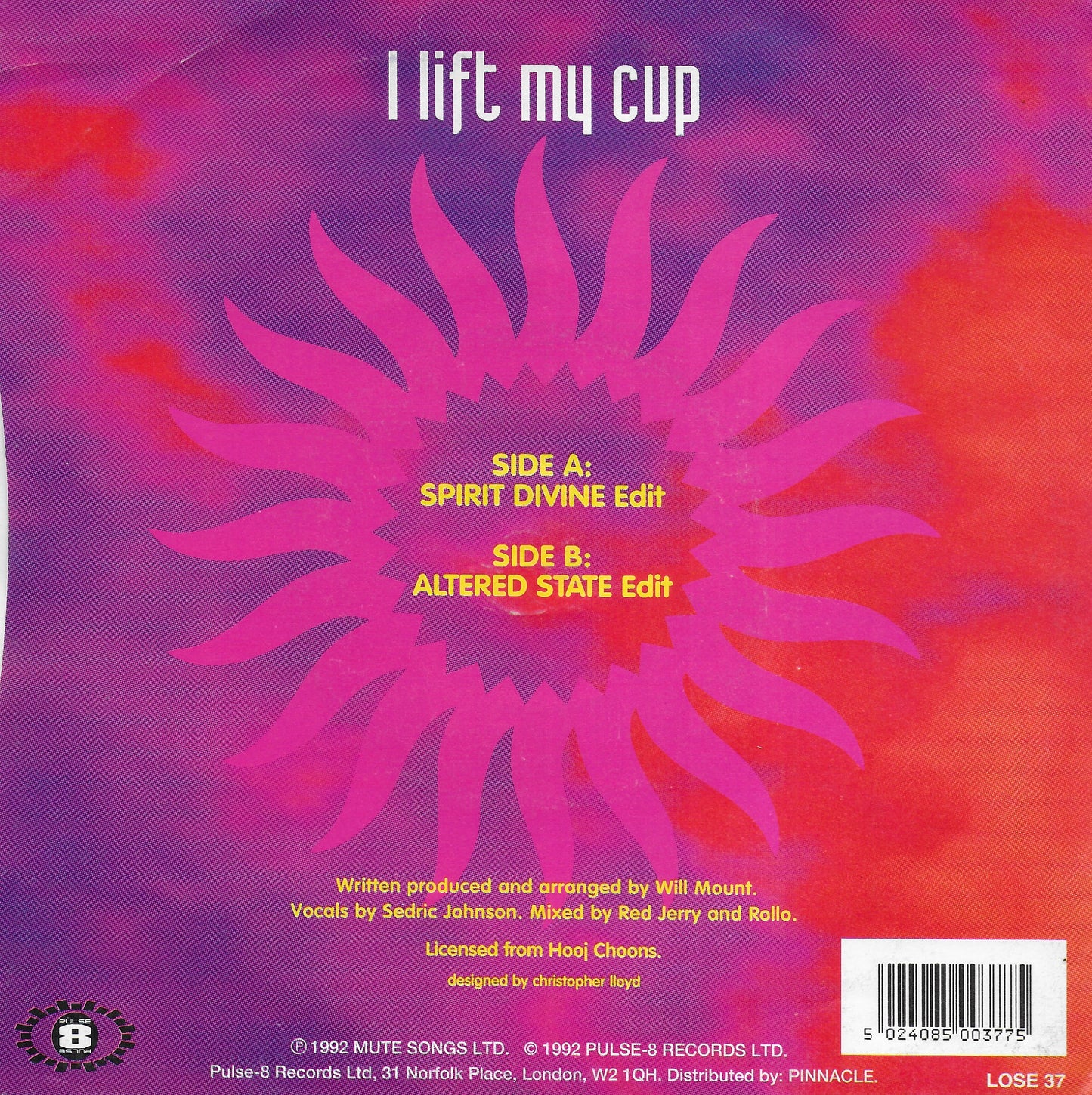 Gloworm - I lift my cup (Engelse uitgave)