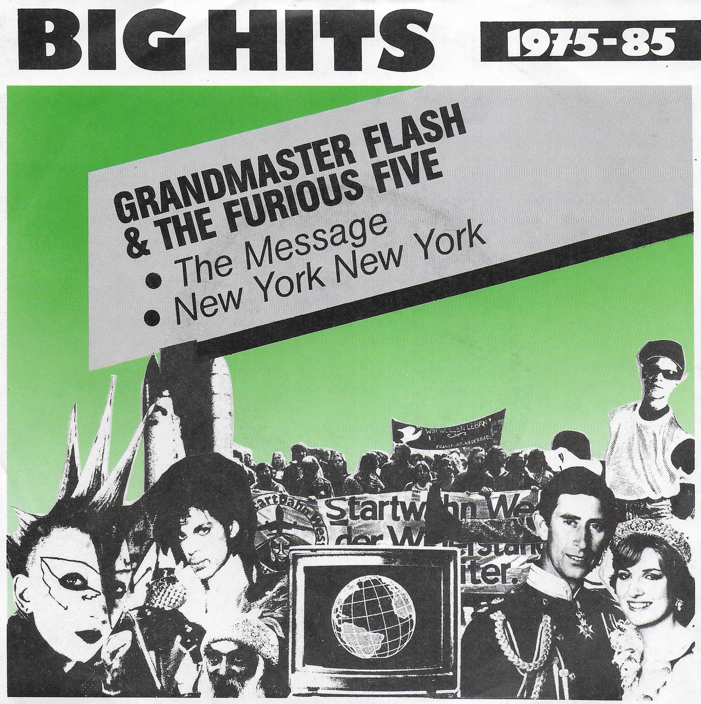 Grandmaster Flash & The Furious Five - The message / New York New York (Duitse uitgave)