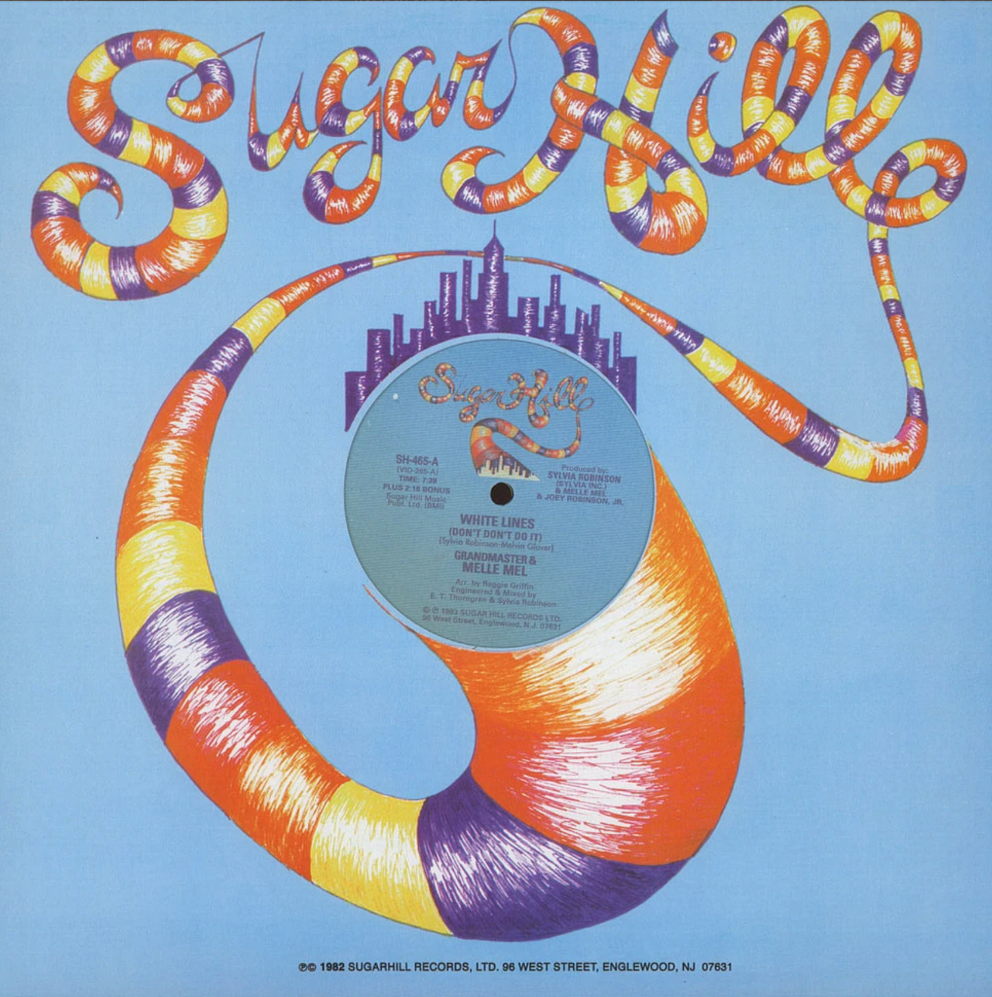 Grandmaster & Melle Mel - White lines (don't don't do it) (12" Maxi Single)