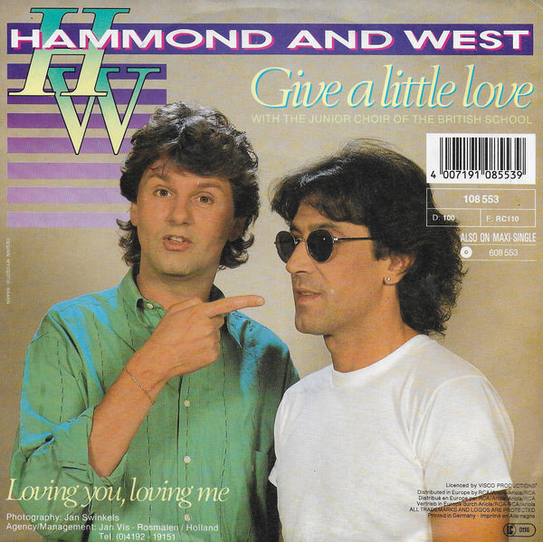 Hammond and West - Give a little love (Europese uitgave)