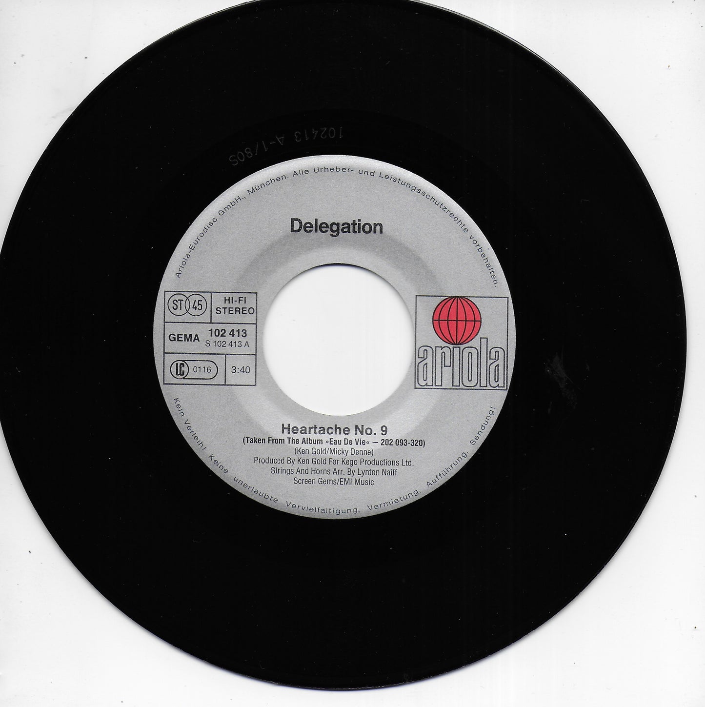 Delegation - Heartache No.9 (Duitse uitgave)