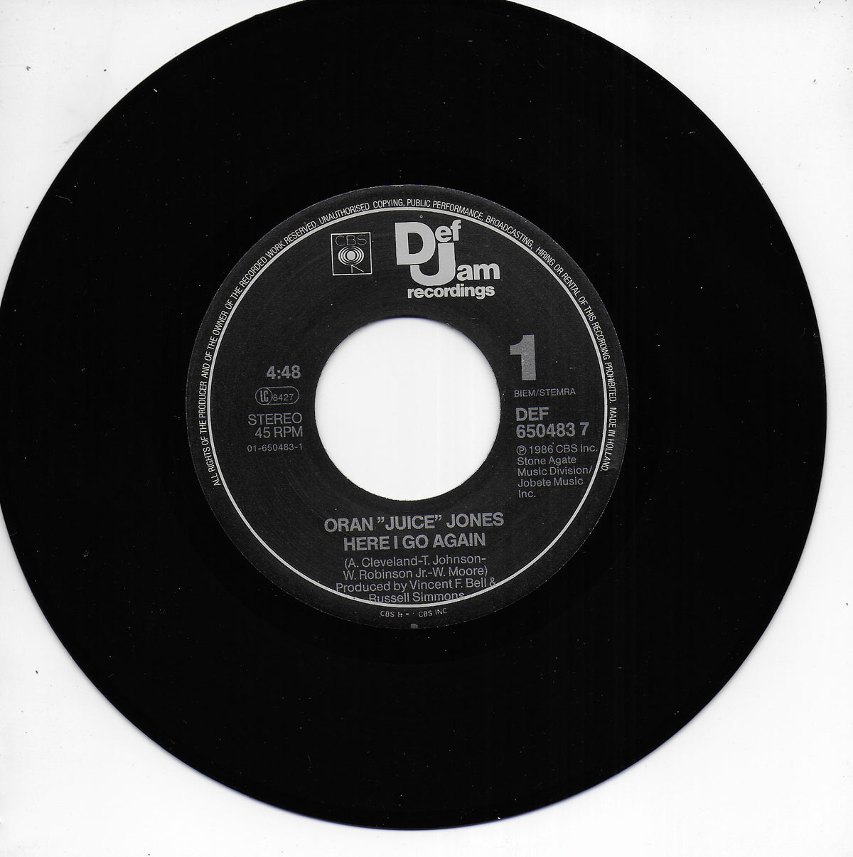 Oran "Juice" Jones - Here i go again