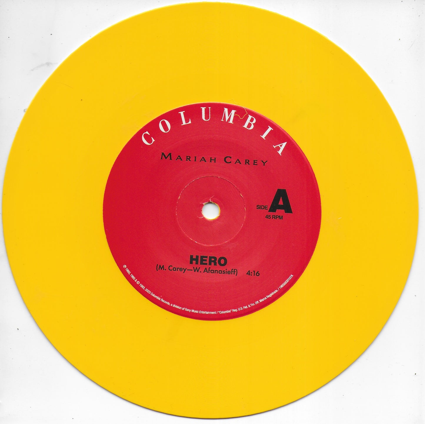 Mariah Carey - Hero (30th Anniversary, limited yellow vinyl)