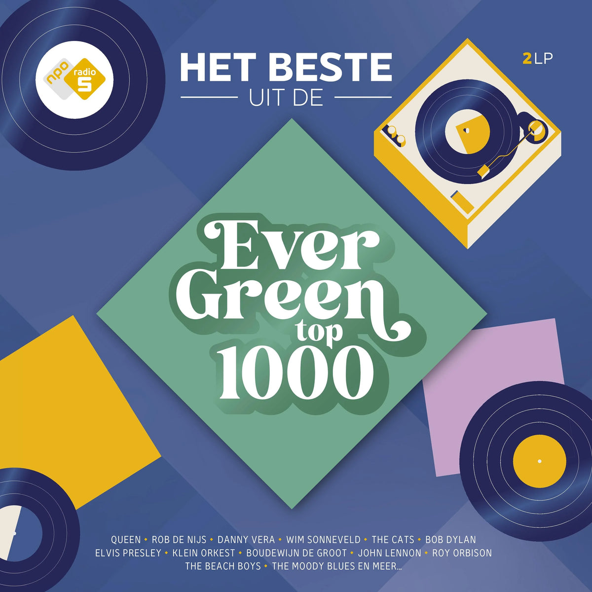 Various - Het Beste Uit De Evergreen Top 1000 (Green vinyl) (2LP)