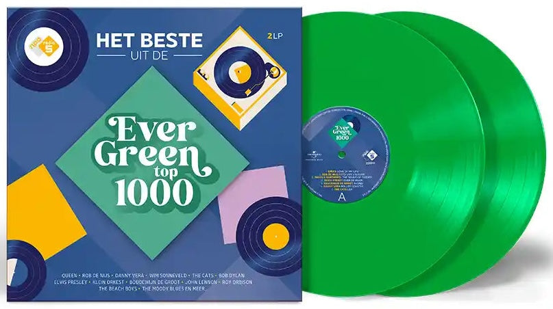Various - Het Beste Uit De Evergreen Top 1000 (Green vinyl) (2LP)