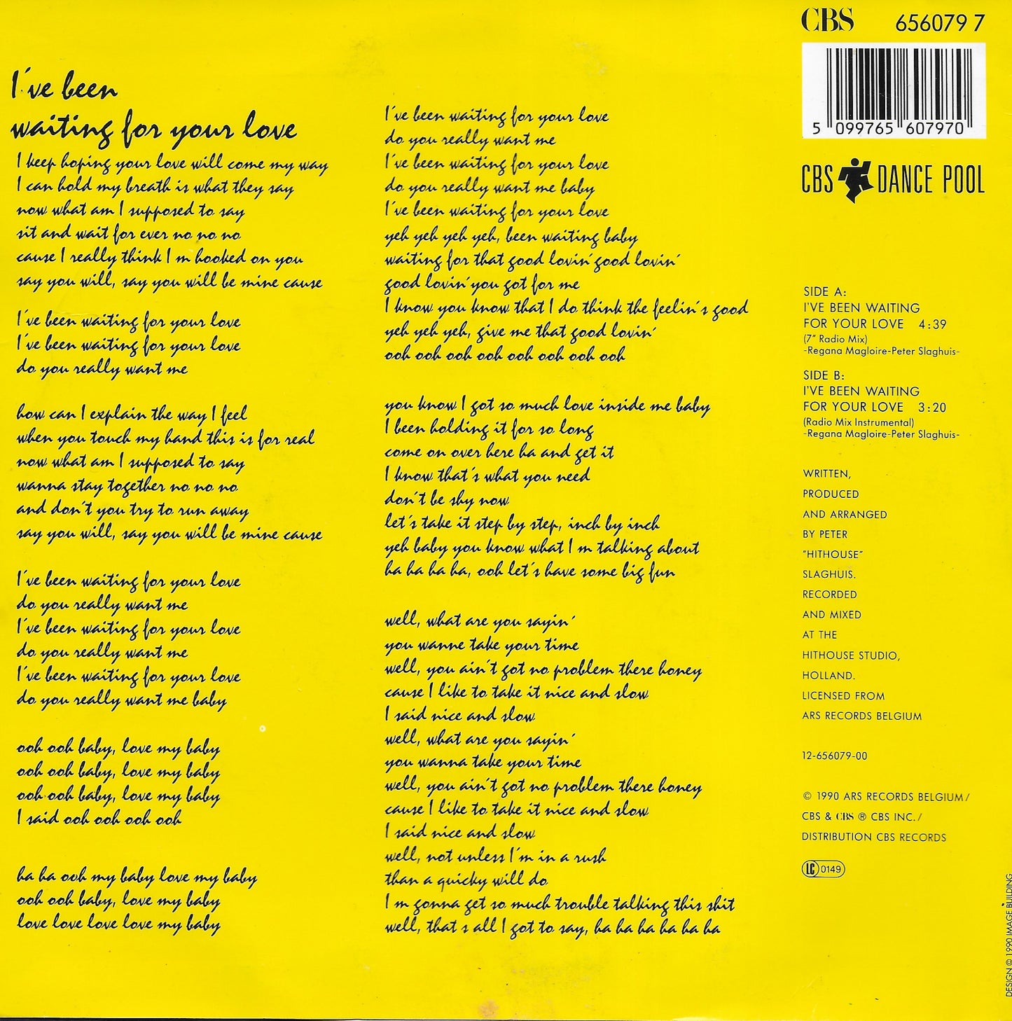 Hithouse - I've been waiting for your love (Europese uitgave)