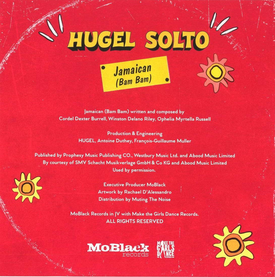 Hugel & Solto - Jamaican (Bam Bam) (10" vinyl single)