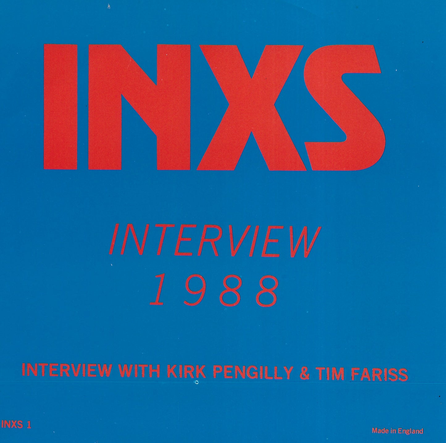 INXS - Interview with Kirk Pengilly & Tim Farriss 1988 (Picture disc)