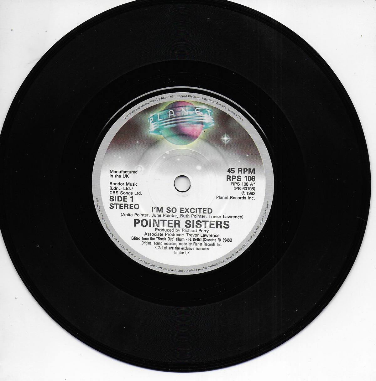 Pointer Sisters - I'm so excited (Engelse uitgave)