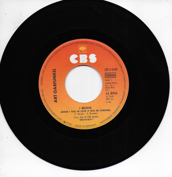 Art Garfunkel - I believe (when i fall in love it will be forever) (Duitse uitgave)