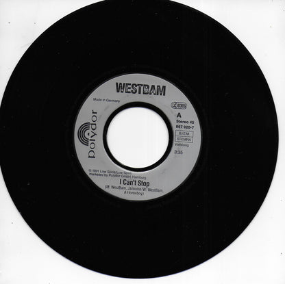 Westbam - I can't stop (Duitse uitgave)
