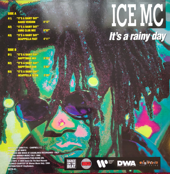 Ice MC - It's a rainy day (Blue vinyl) (12" Maxi Single)