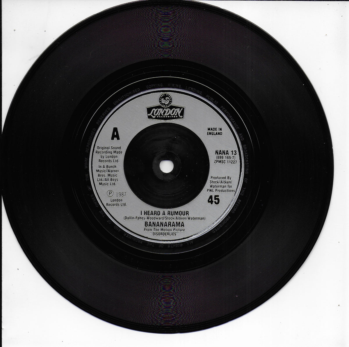 Bananarama - I heard a rumour (Engelse uitgave)