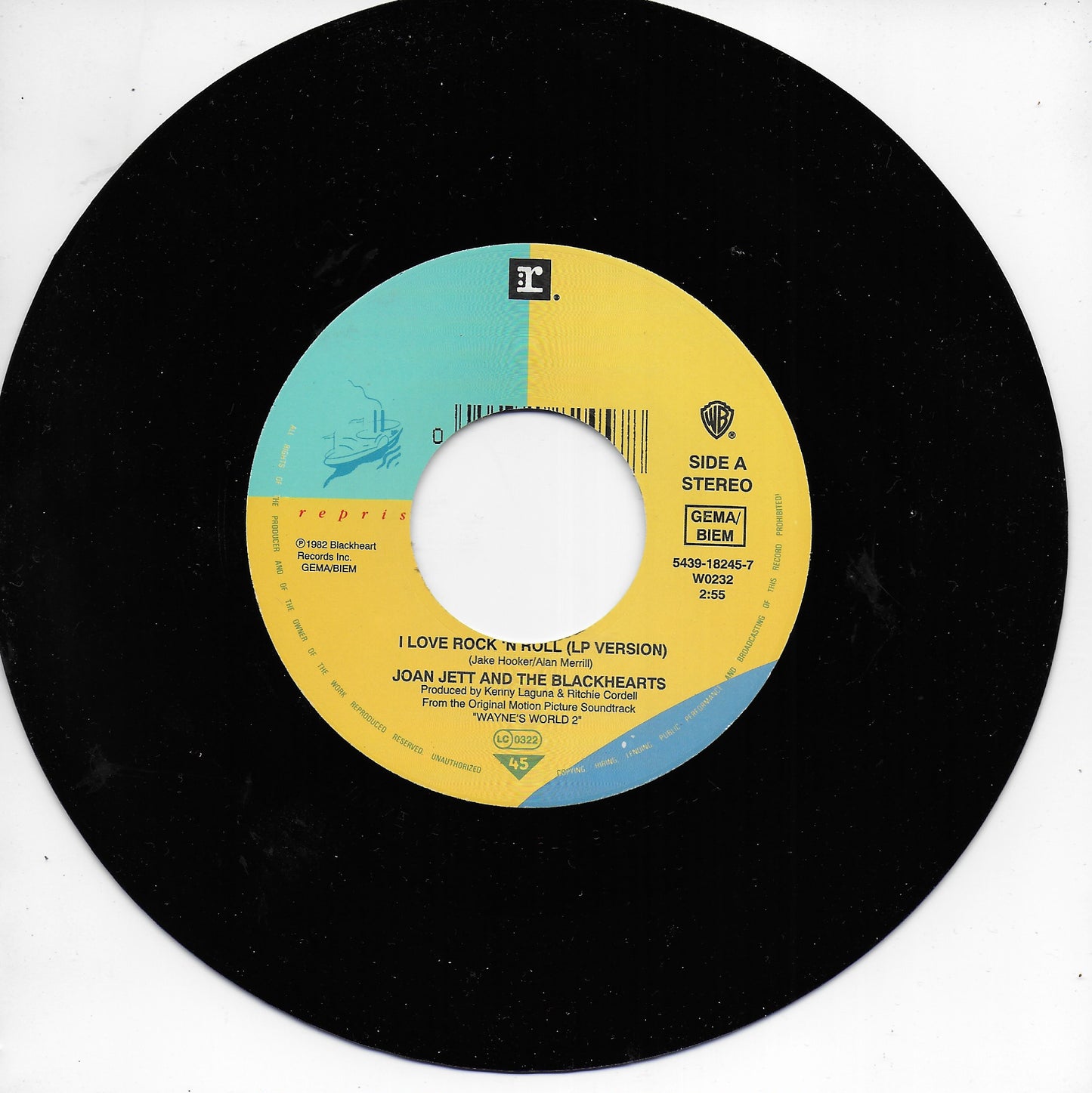 Joan Jett and the Blackhearts - I love rock 'n roll (Duitse uitgave)