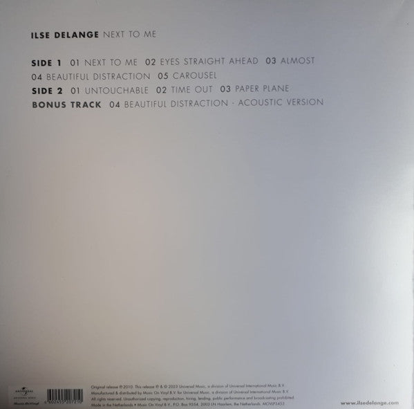 Ilse DeLange - Next To Me (LP)