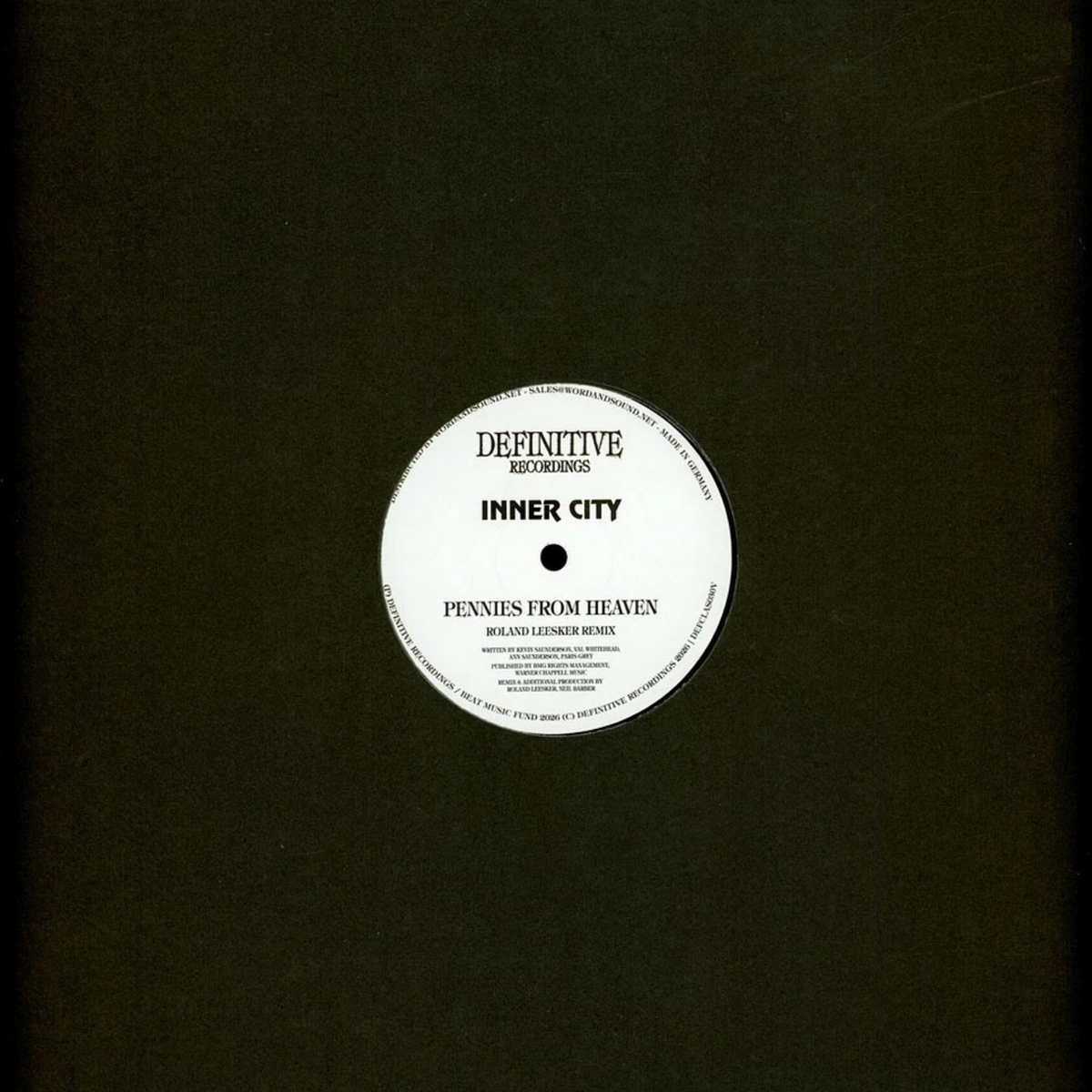 Inner City - Pennies from heaven (Remix) (12" Maxi Single)