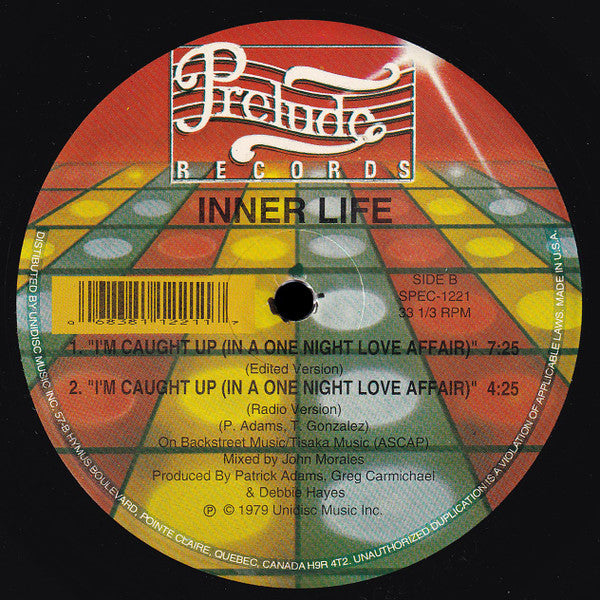 Inner Life - I'm caught up (in a one night love affair) (Clear red vinyl with swirl) (12" Maxi Single)