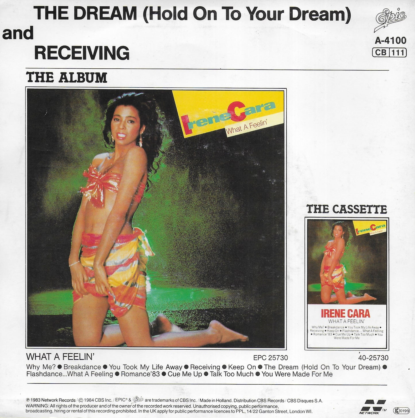 Irene Cara - The dream (hold on to your dream)