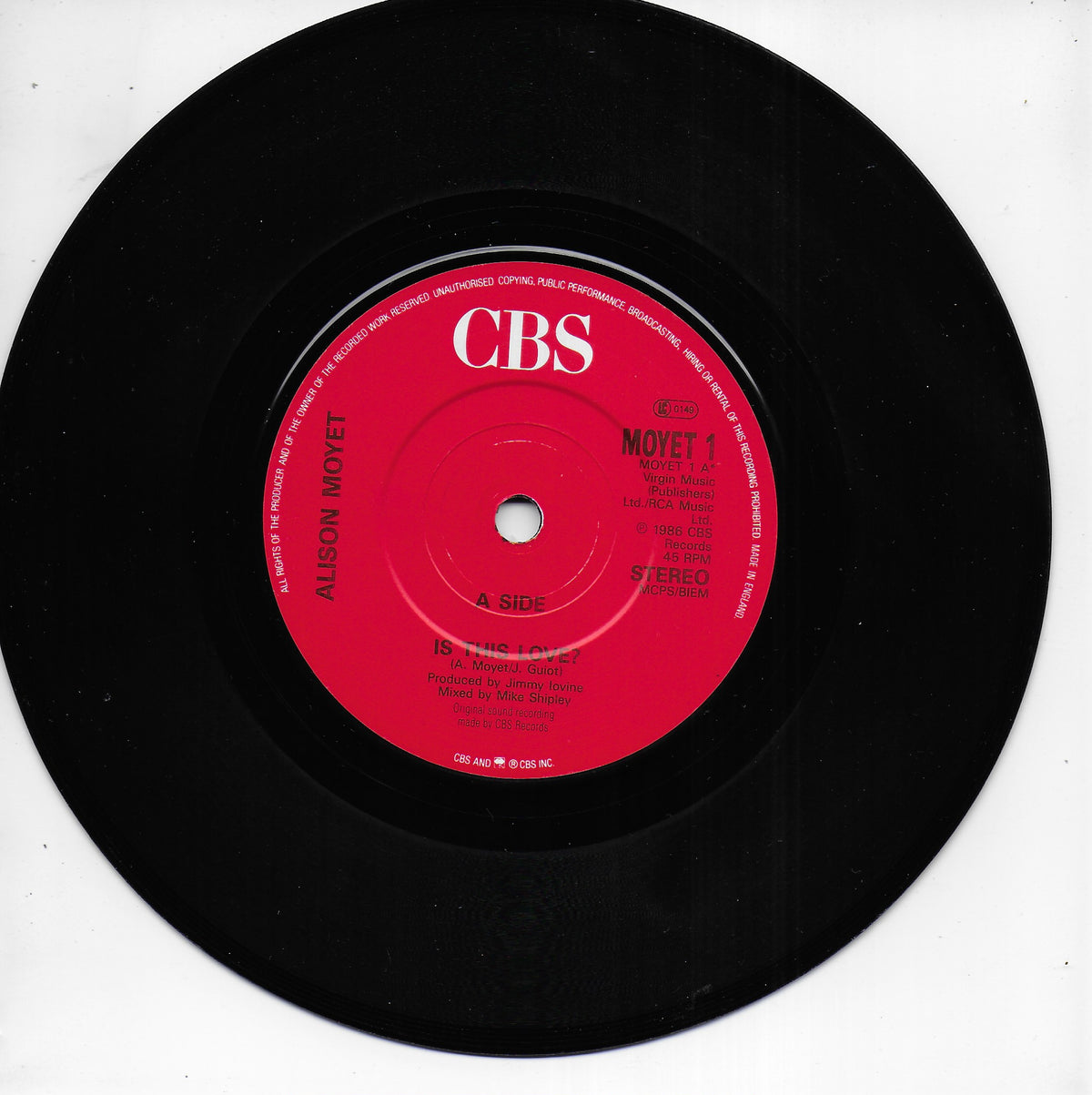 Alison Moyet - Is this love? (Engelse uitgave)