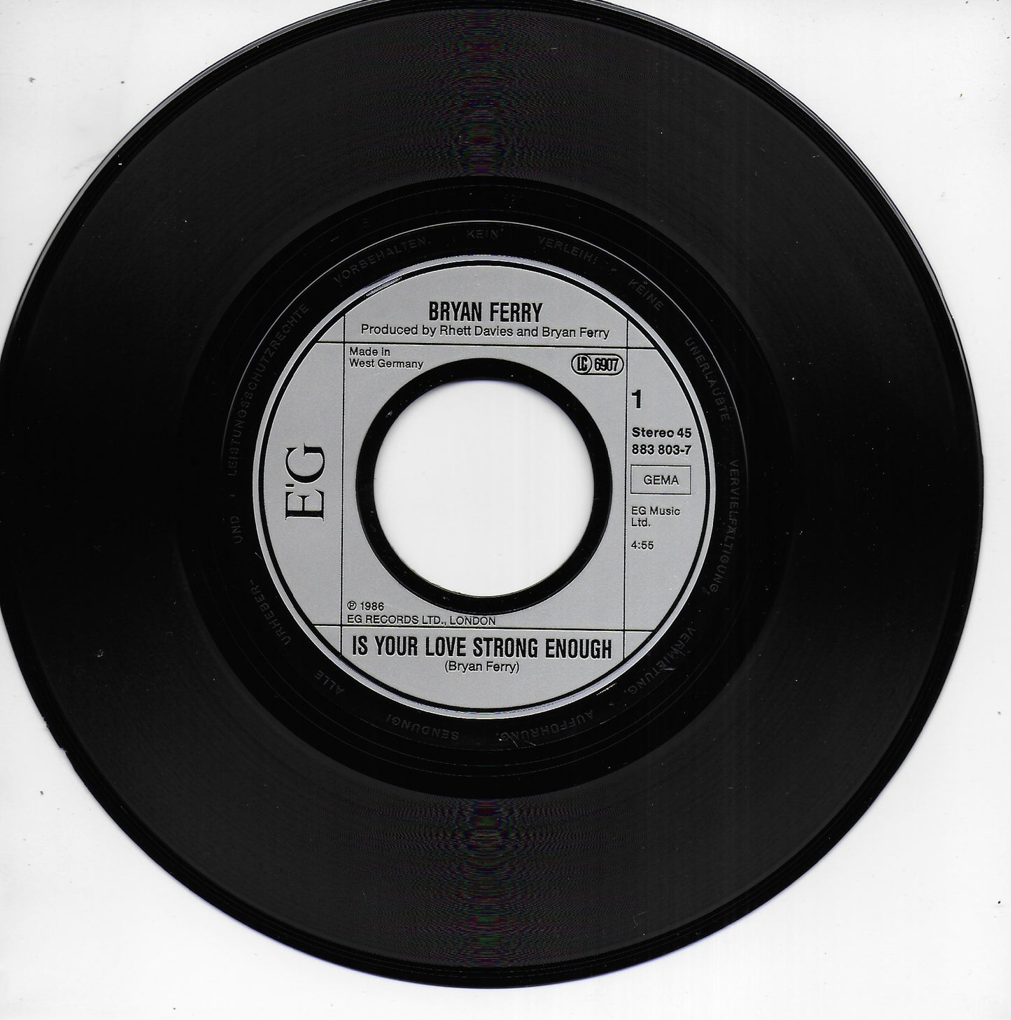 Bryan Ferry - Is your love strong enough? (Duitse uitgave)