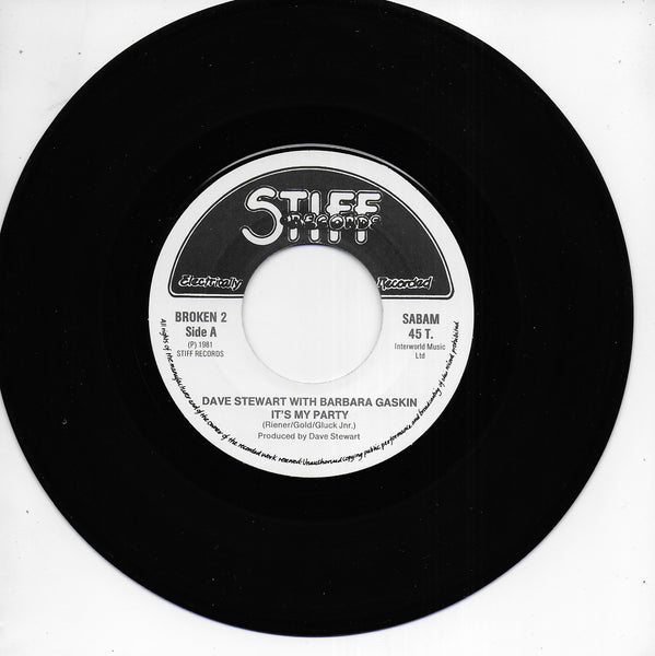 Dave Stewart with Barbara Gaskin - It's my party (Belgische uitgave)